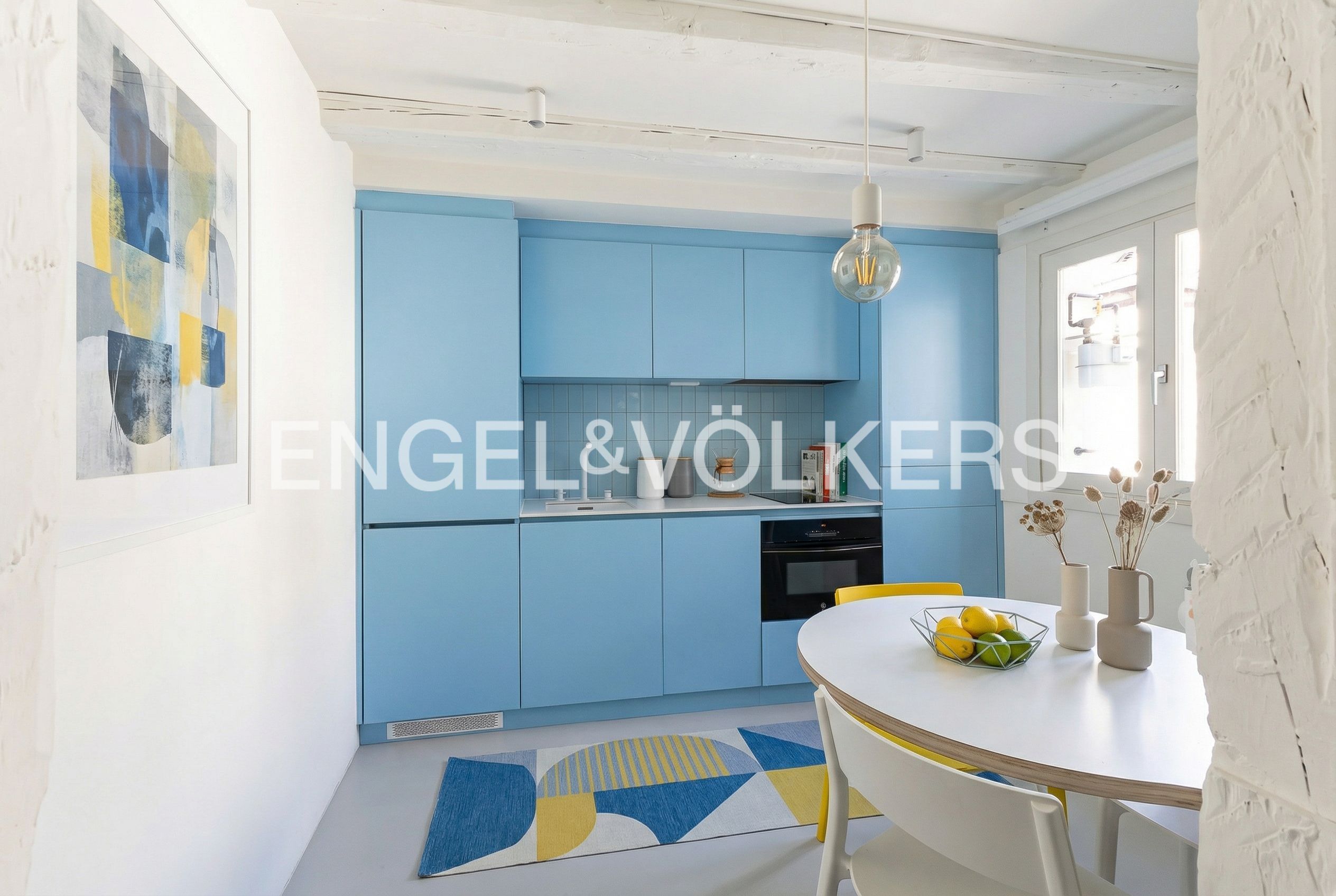 Kitchen of Flat for rent in  Madrid Capital  with Air Conditioner, Heating and Furnished