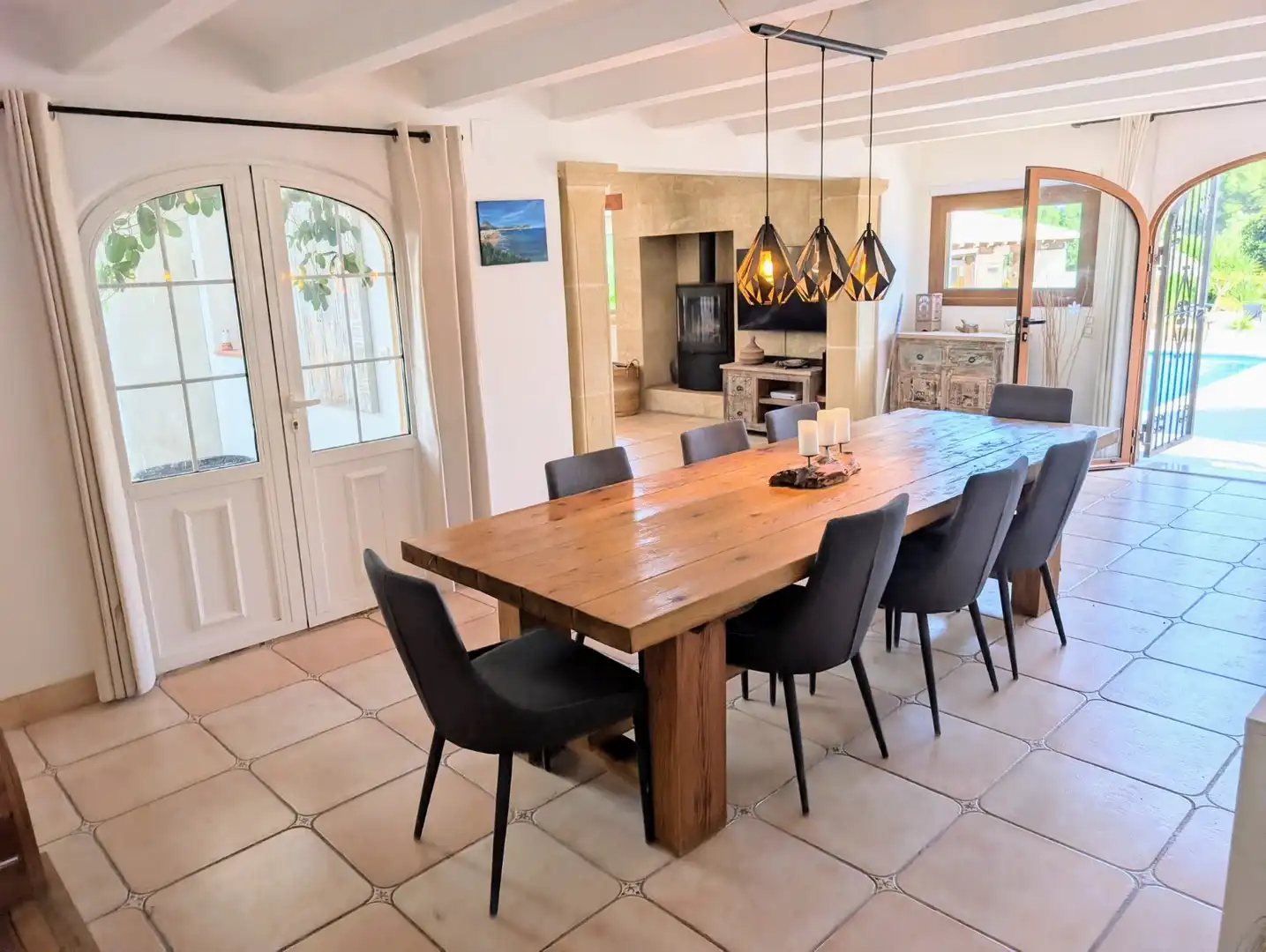 Comedor de Finca rústica en venta en Jávea / Xàbia con Aire acondicionado