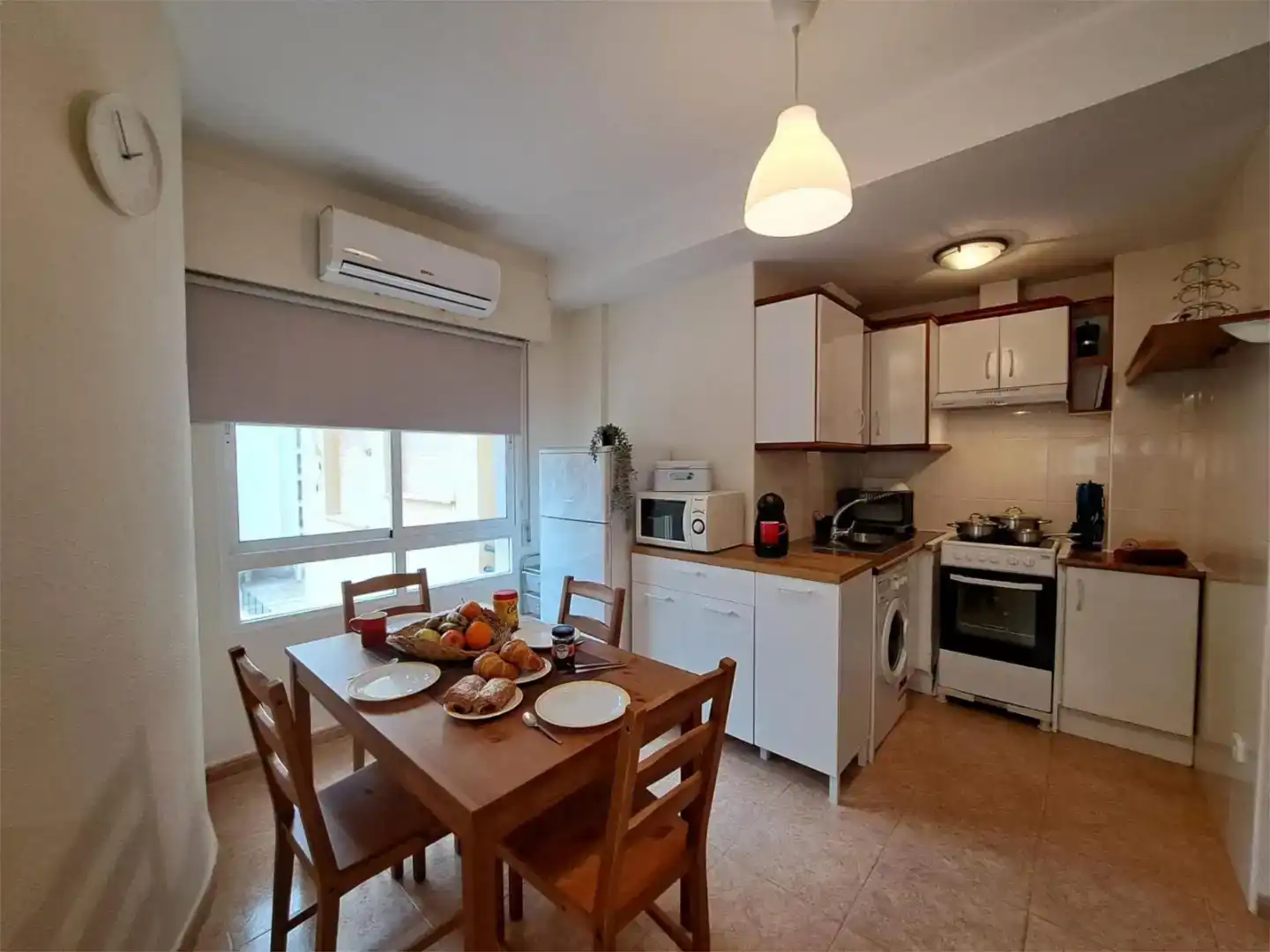 Kitchen of Flat for rent in La Manga del Mar Menor  with Air Conditioner, Private garden and Swimming Pool