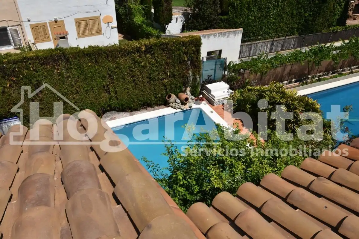 Piscina de Casa o xalet en venda en Burriana / Borriana amb Calefacció, Jardí privat i Terrassa