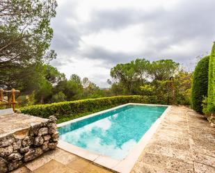 Swimming pool of Country house for sale in Sant Llorenç Savall  with Heating, Private garden and Storage room