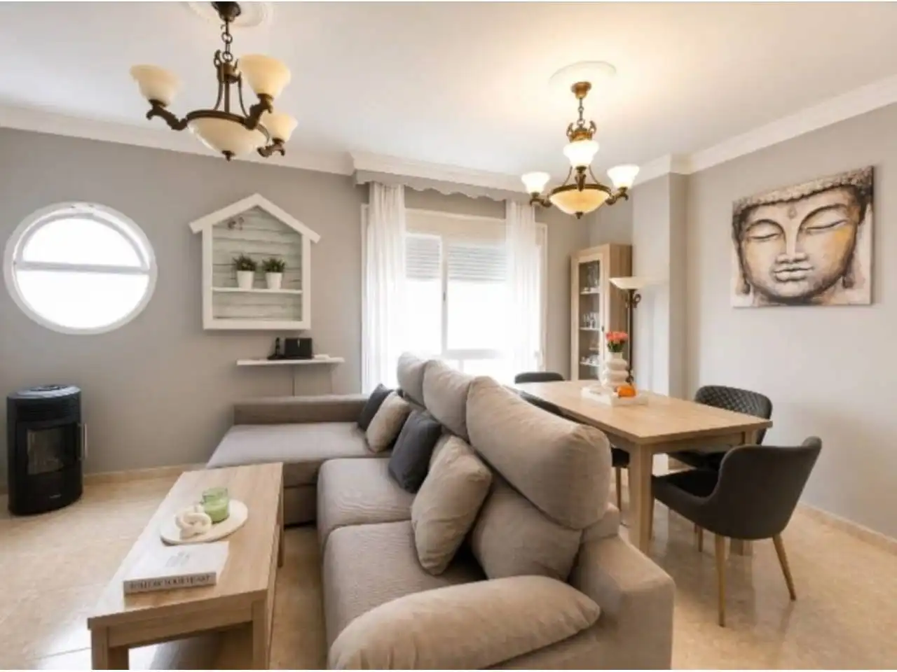 Sala de estar de Piso en venta en Estepona con Aire acondicionado y Calefacción