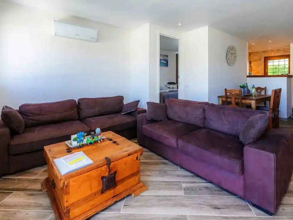 Sala de estar de Piso de alquiler en Santanyí con Aire acondicionado, Piscina y Amueblado