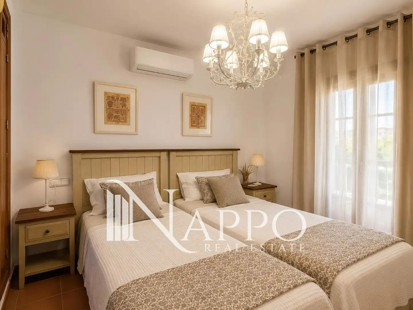 Habitación de Casa adosada de alquiler en Santanyí con Aire acondicionado, Calefacción y Jardín privado