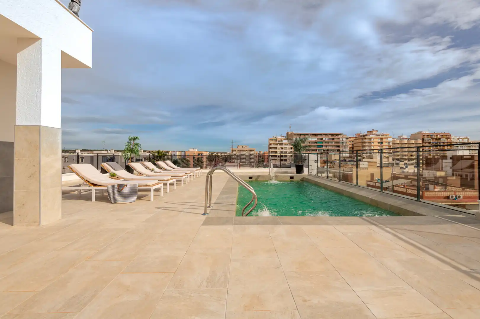 Swimming pool of Buildings for sale in Santa Pola  with Alarm and Community pool