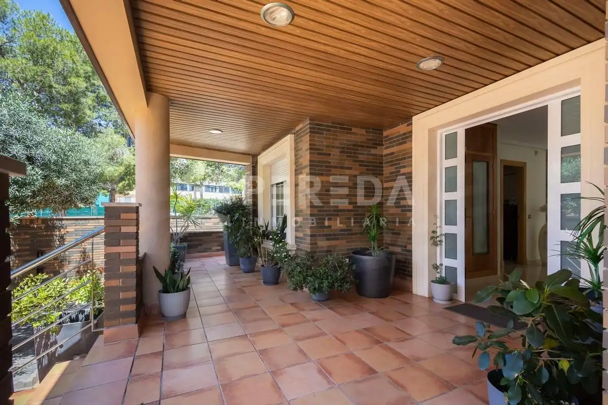 Terraza de Casa o chalet en venta en Roquetas de Mar con Aire acondicionado, Jardín privado y Piscina