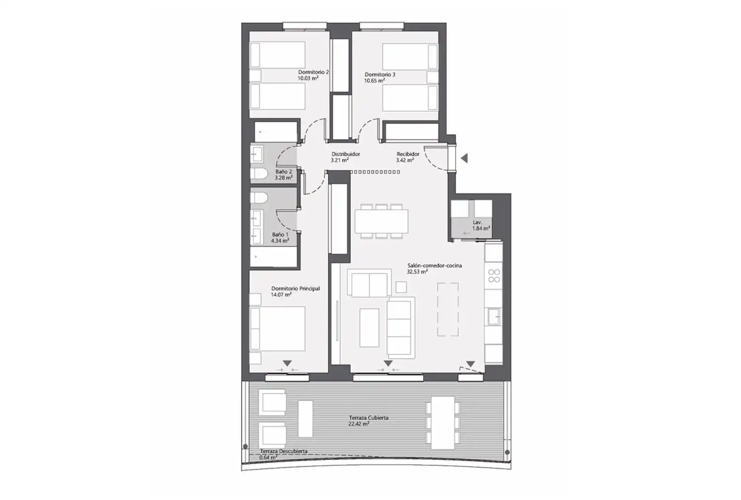 Apartament amb piscina en venda a Diseminados, imagen 9