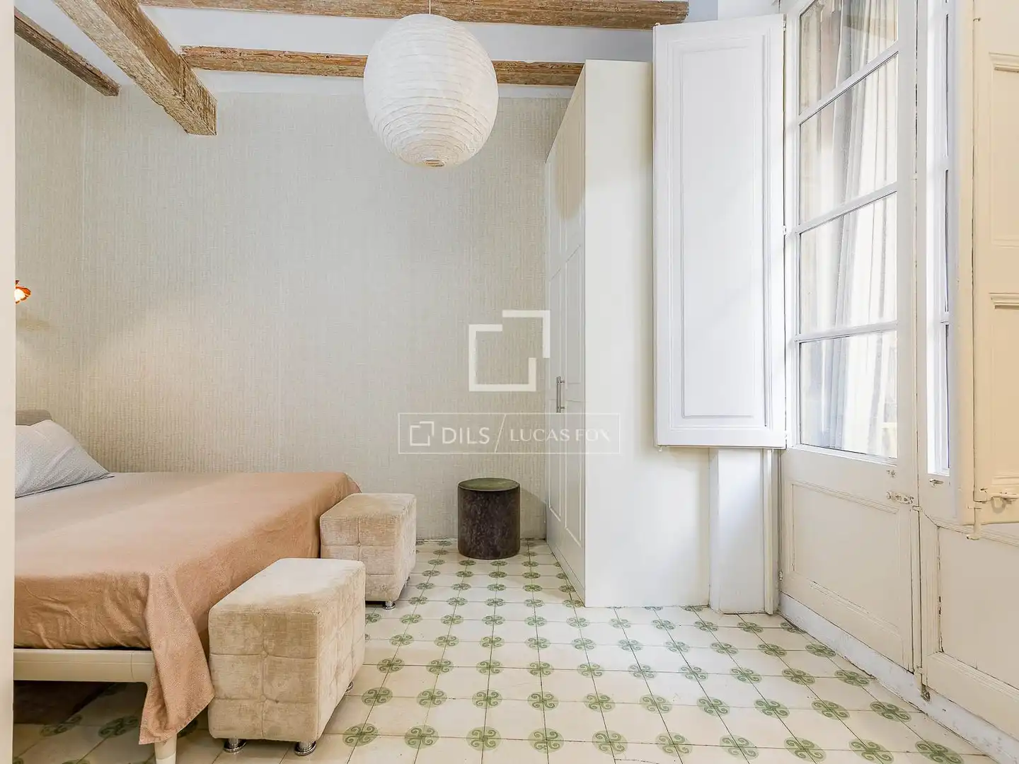 Bedroom of Flat for sale in Barcelona  with Air Conditioner, Terrace and Balcony