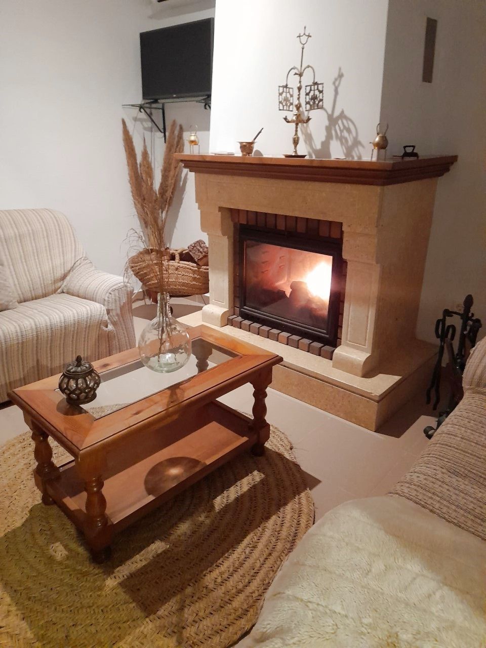 Sala de estar de Casa adosada de alquiler en Sanlúcar de Barrameda con Aire acondicionado, Calefacción y Terraza