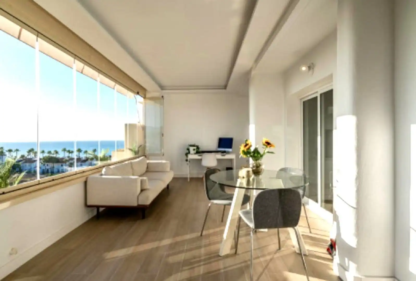 Sala de estar de Apartamento en venta en Mijas con Aire acondicionado, Terraza y Trastero