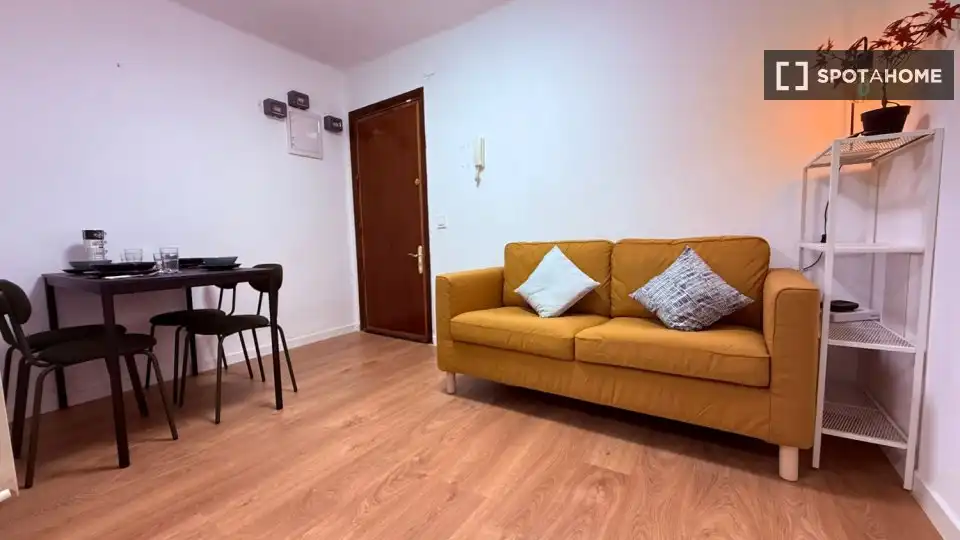 Sala d'estar de Pis de lloguer en Madrid amb Aire condicionat, Calefacció i Moblat