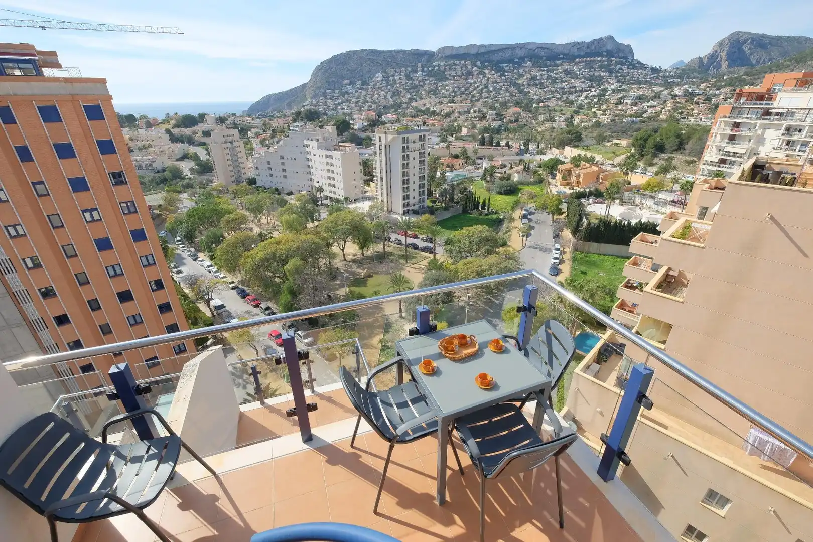 Terrace of Attic for sale in Calpe / Calp  with Air Conditioner, Heating and Private garden