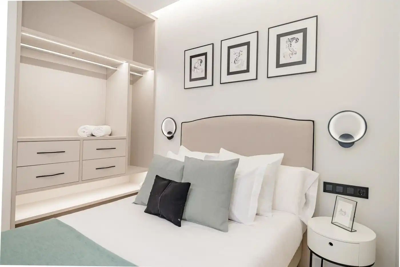 Schlafzimmer von Wohnung zum Verkauf in Madrid mit Klimaanlage und Heizung