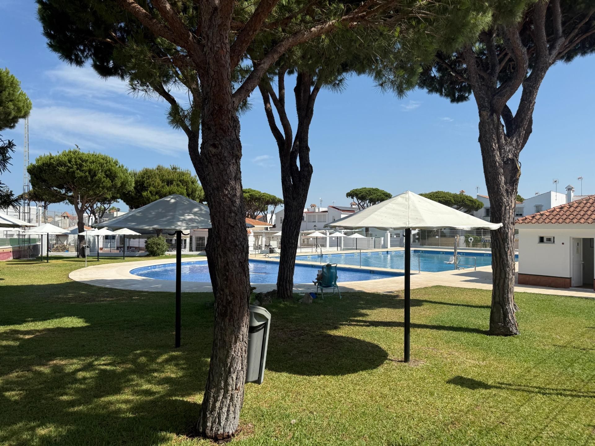 Swimming pool of Single-family semi-detached for sale in Chiclana de la Frontera  with Air Conditioner, Heating and Private garden