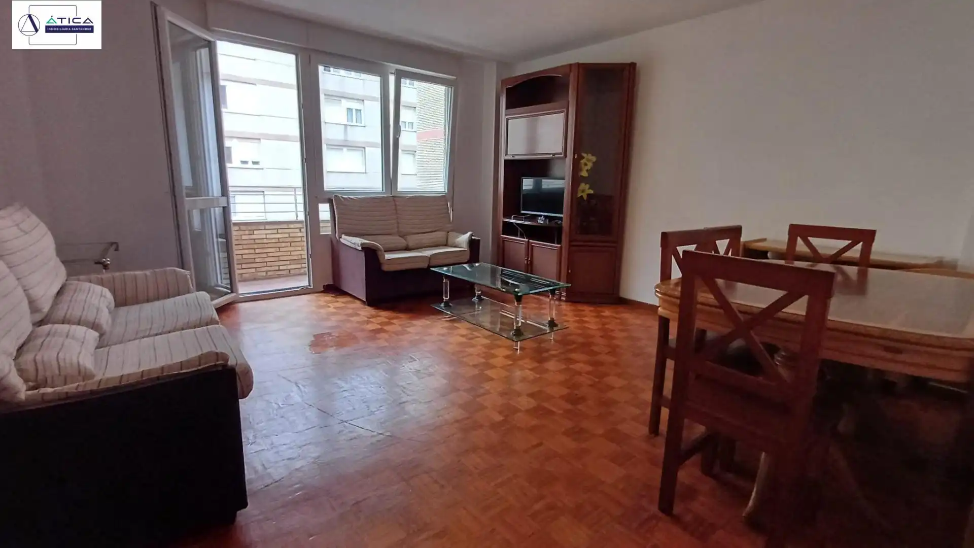 Living room of Flat for sale in Santander  with Parquet flooring and Terrace