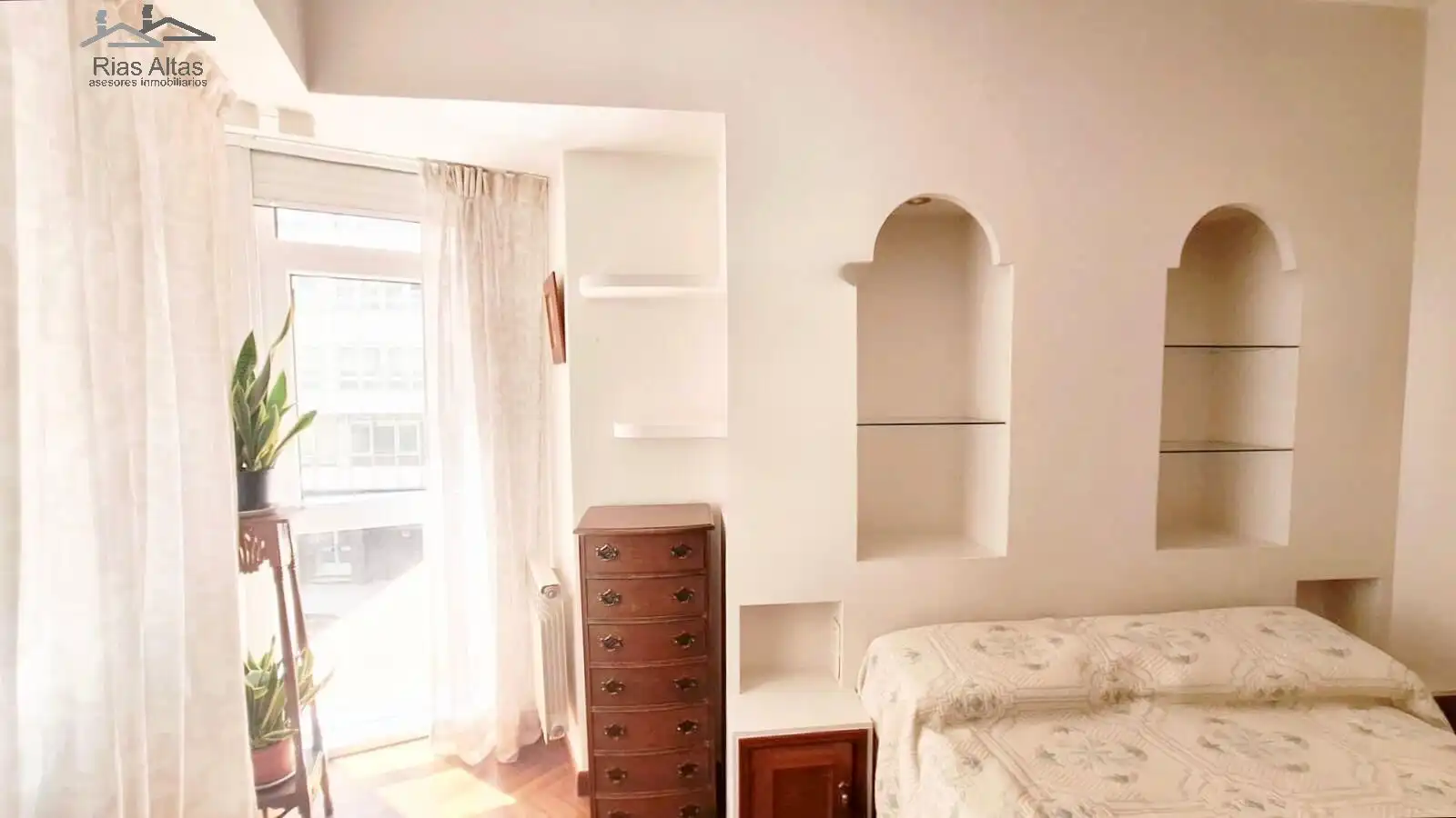 Bedroom of Flat for sale in A Coruña Capital   with Heating and Furnished