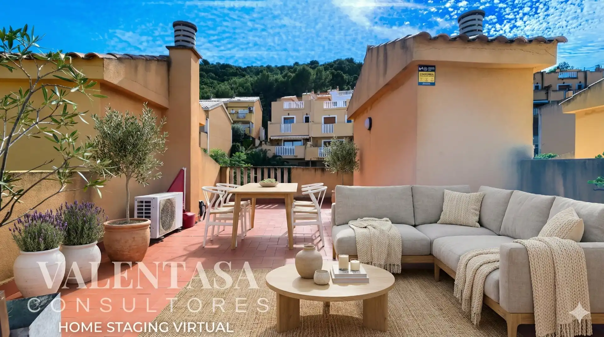 Terrace of Detached homes for sale in Chiva  with Air Conditioner, Private garden and Terrace