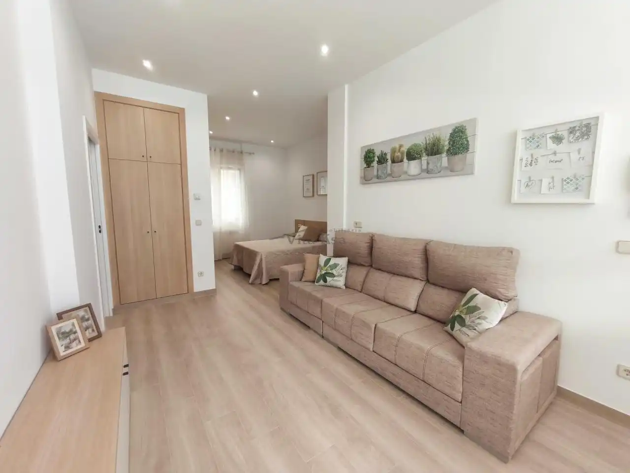 Sala d'estar de Apartament de lloguer en Ourense Capital  amb Aire condicionat, Calefacció i Moblat