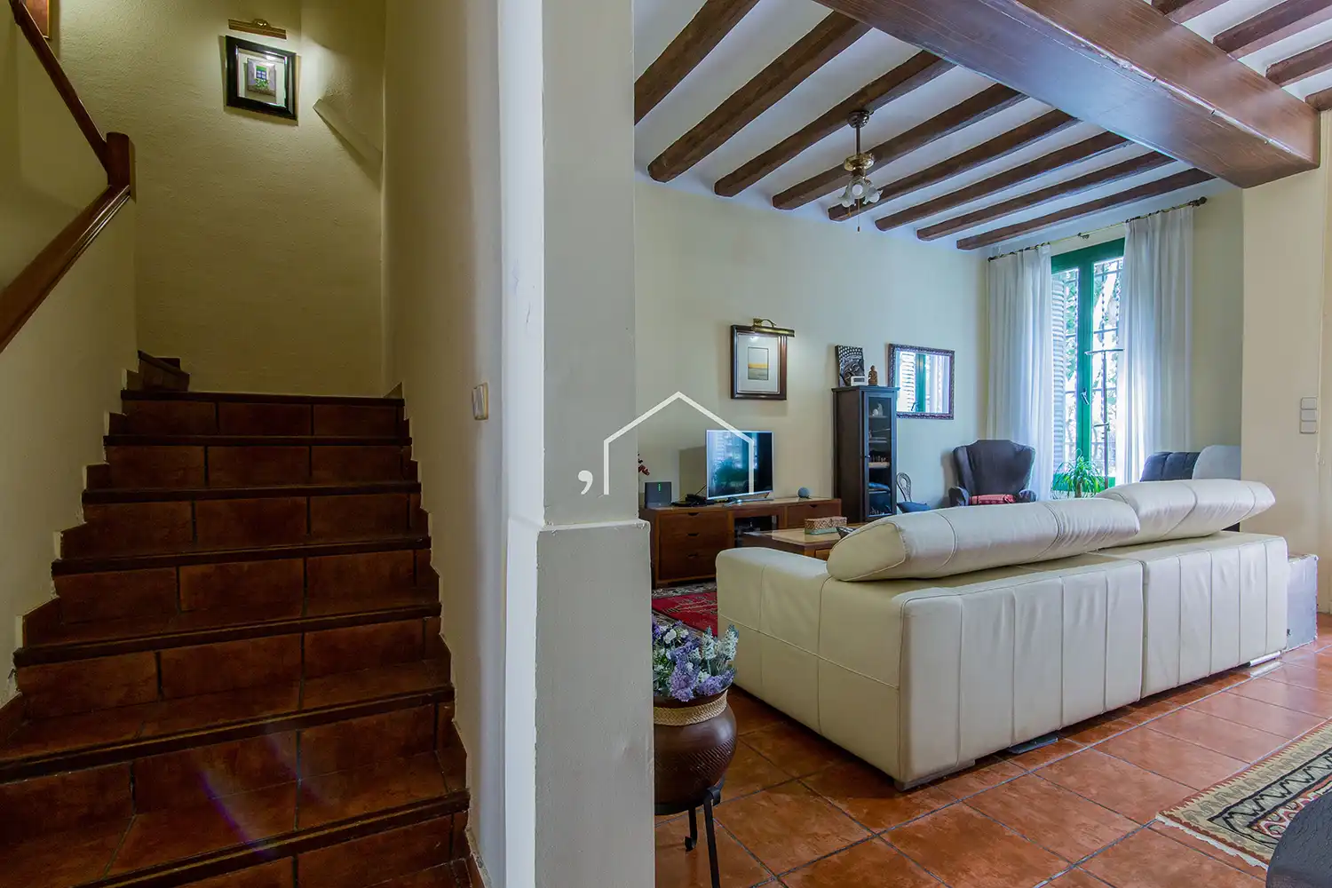 Living room of Country homes for sale in El Masnou  with Heating, Private garden and Terrace