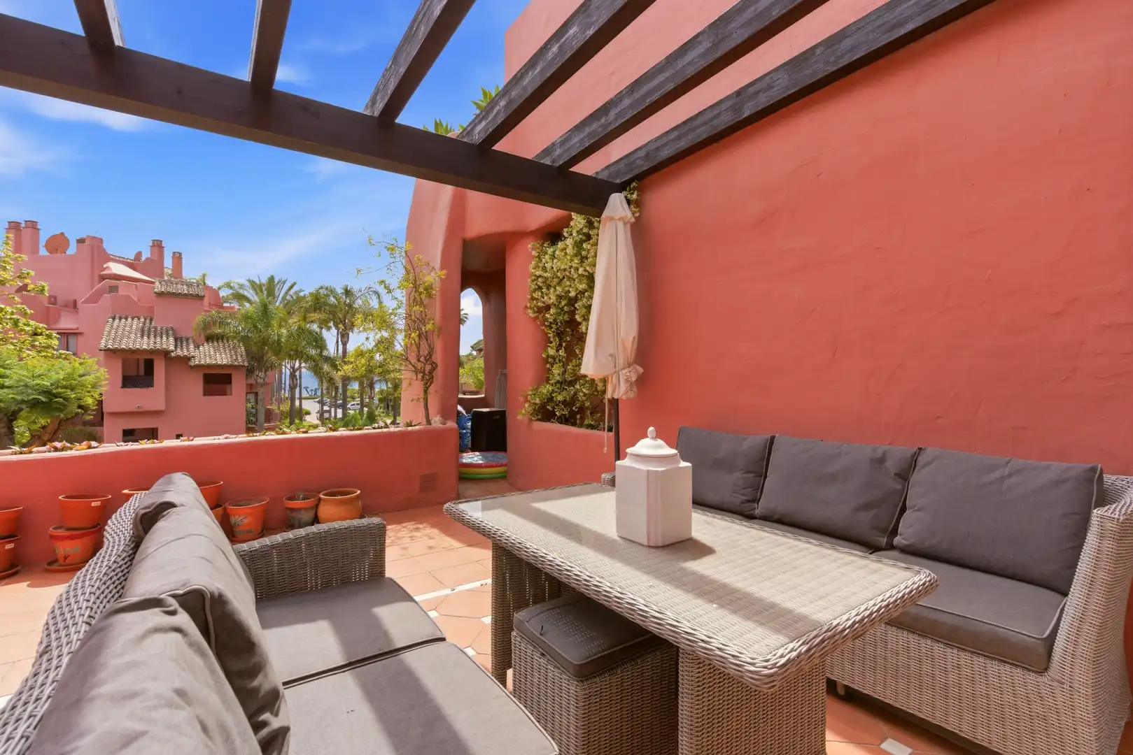Terraza de Ático en venta en Estepona con Aire acondicionado, Terraza y Piscina