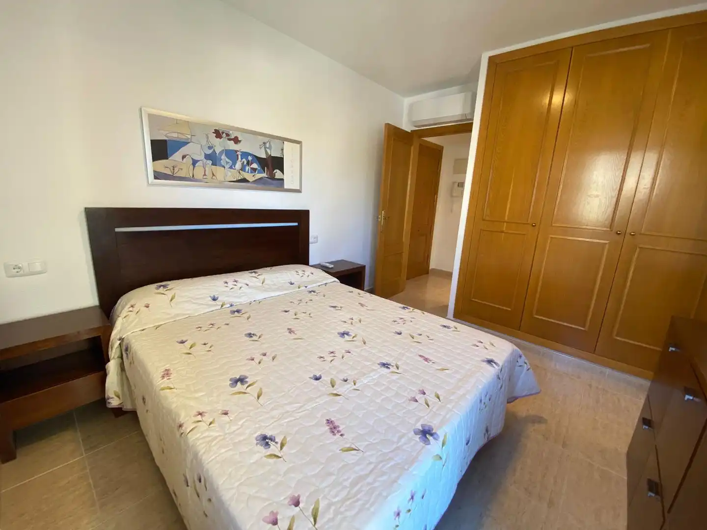 Schlafzimmer von Wohnungen zum Verkauf in Calpe / Calp mit Klimaanlage, Heizung und Privatgarten