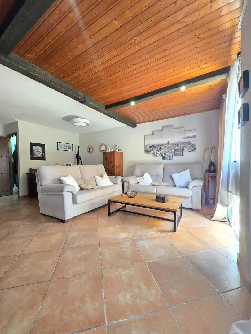 Sala d'estar de Casa adosada en venda en Alhaurín de la Torre amb Aire condicionat, Terrassa i Piscina comunitària