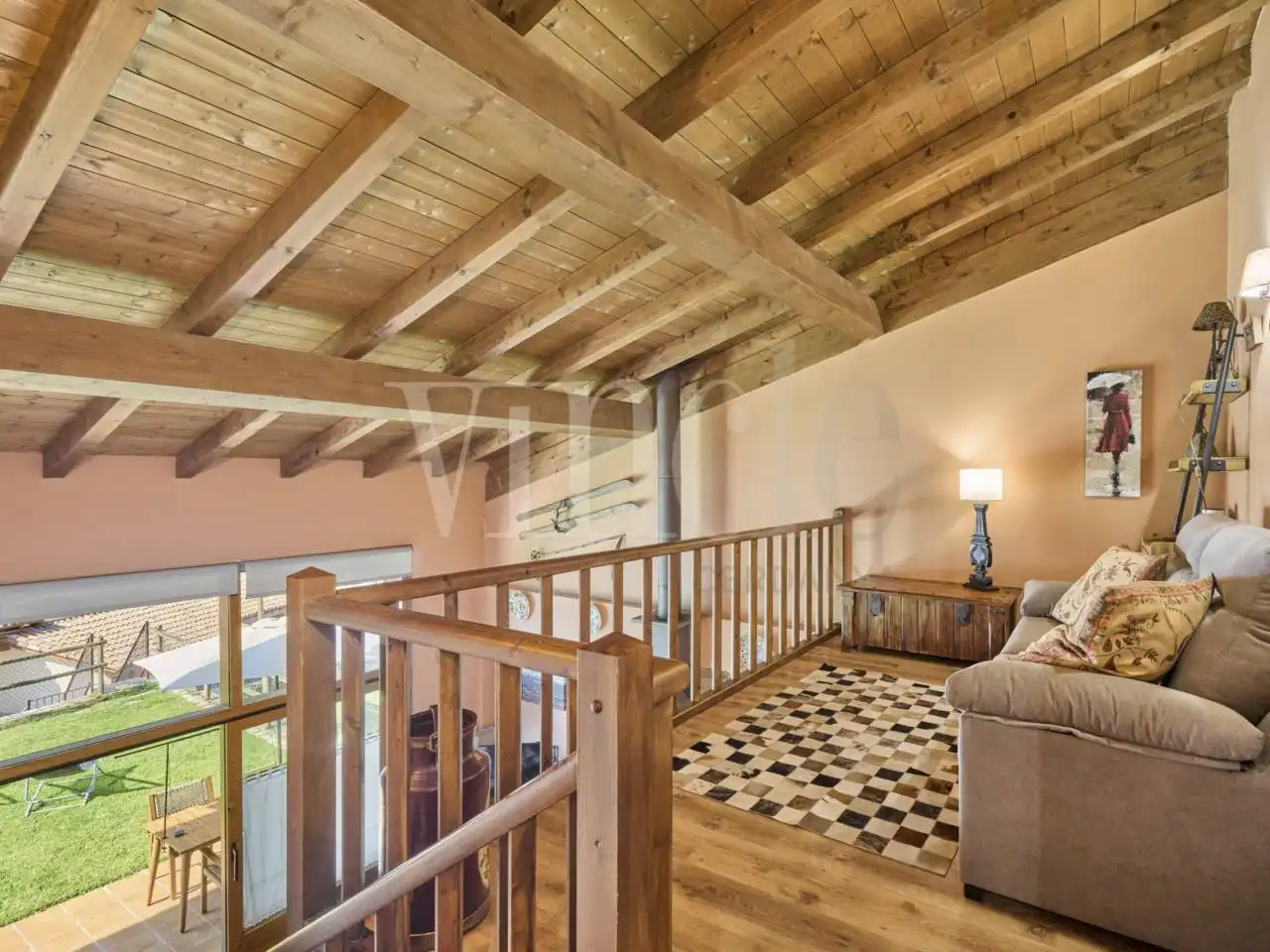 Sala de estar de Casa adosada en venta en Montellà i Martinet con Calefacción, Parquet y Terraza