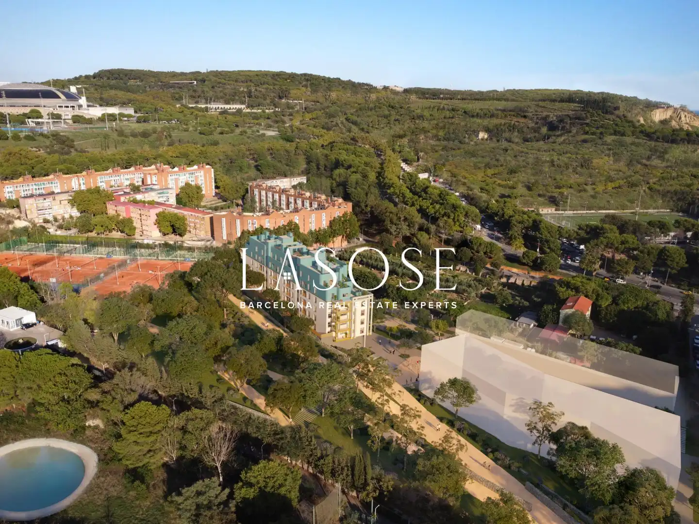 Vista exterior de Piso en venta en Barcelona con Aire acondicionado, Jardín privado y Balcón
