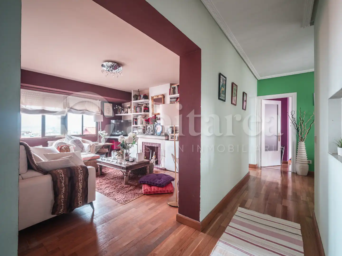 Living room of Flat for sale in Santander  with Heating and Parquet flooring