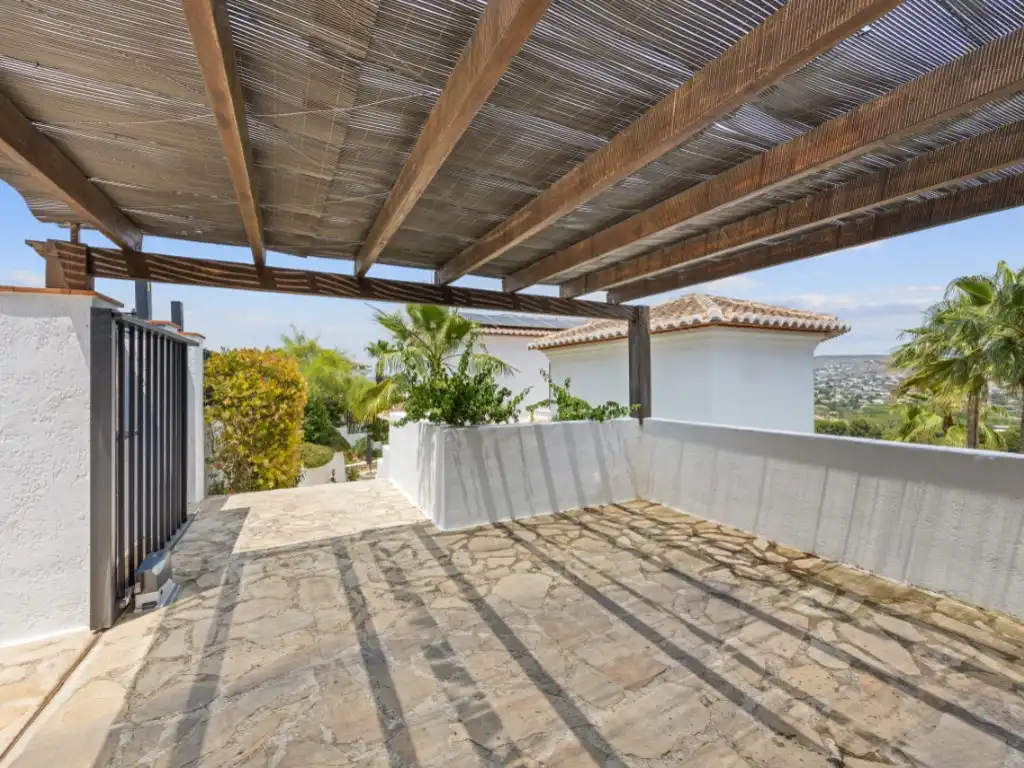 Terraza de Casa o chalet de alquiler en Jávea / Xàbia con Aire acondicionado, Jardín privado y Piscina