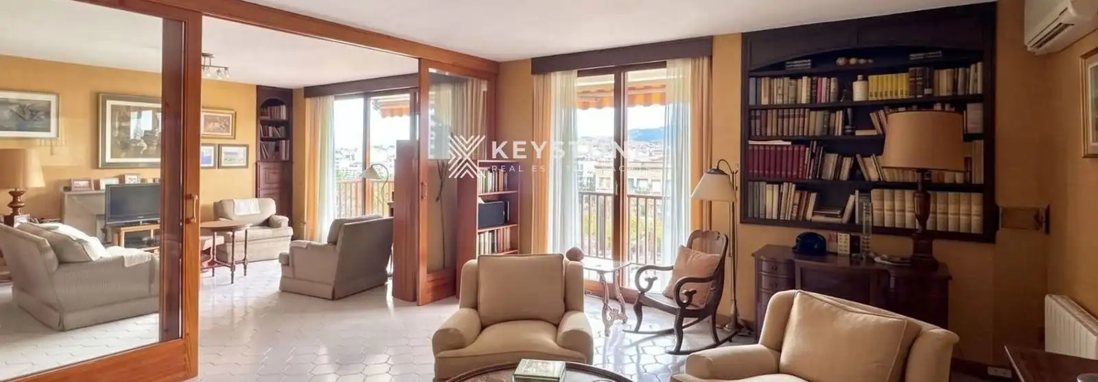 Wohnzimmer von Wohnung zur Miete in  Palma de Mallorca mit Klimaanlage und Terrasse