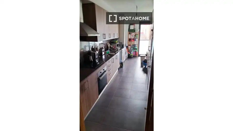Kitchen of Flat for rent in Barcelona  with Air Conditioner, Heating and Furnished