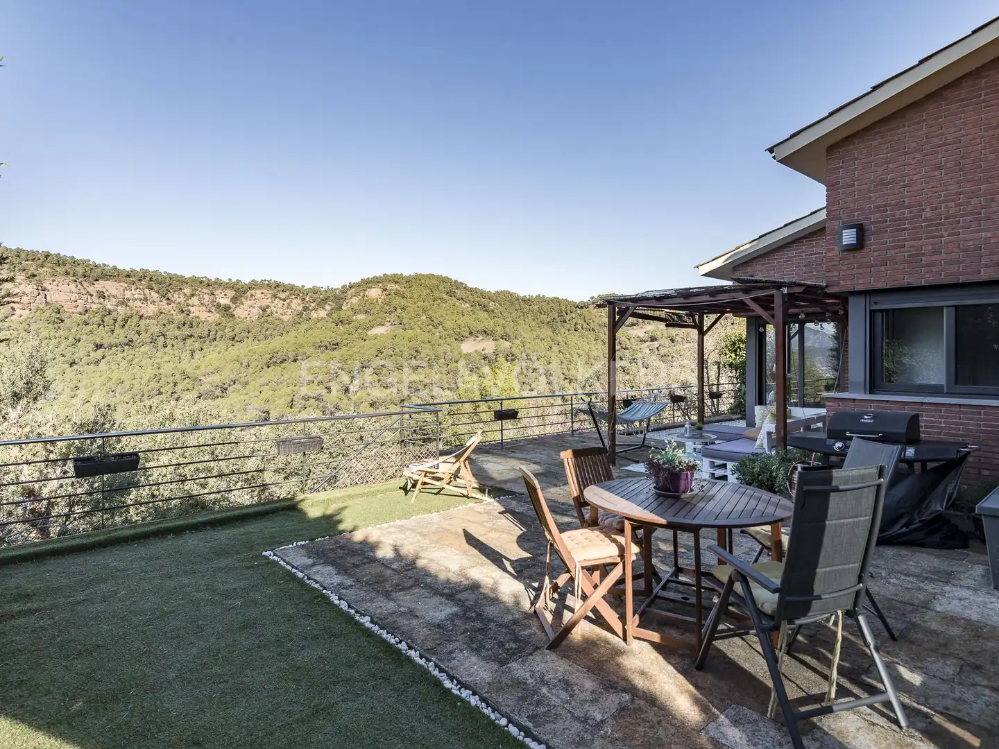 Terraza de Casa o chalet de alquiler en Vacarisses con Aire acondicionado, Calefacción y Jardín privado