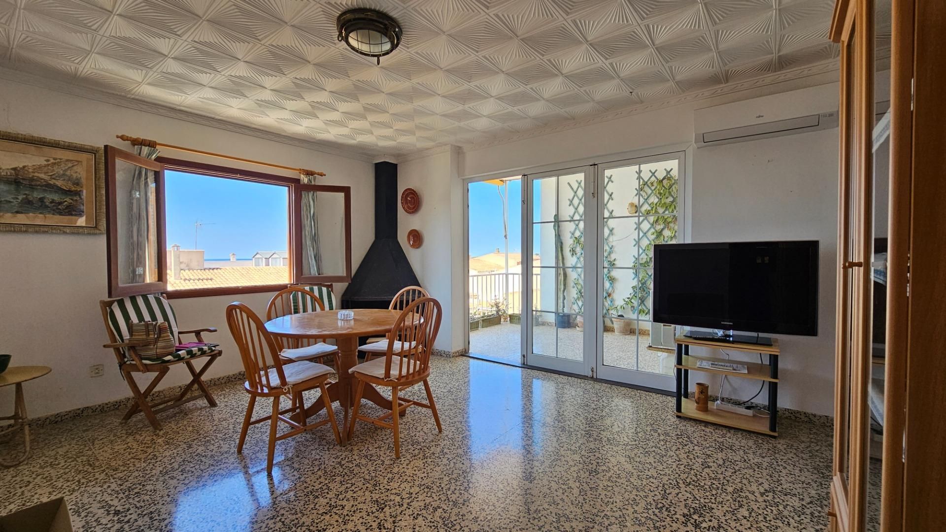 Sala d'estar de Àtic en venda en Campos amb Aire condicionat, Terrassa i Balcó