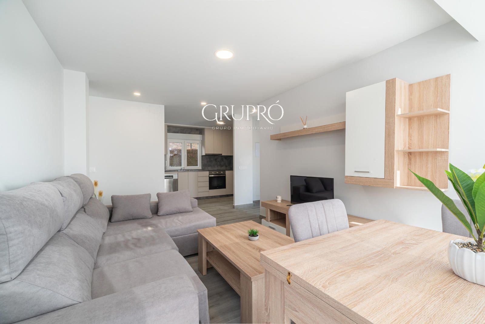 Sala de estar de Piso en venta en Baiona con Amueblado