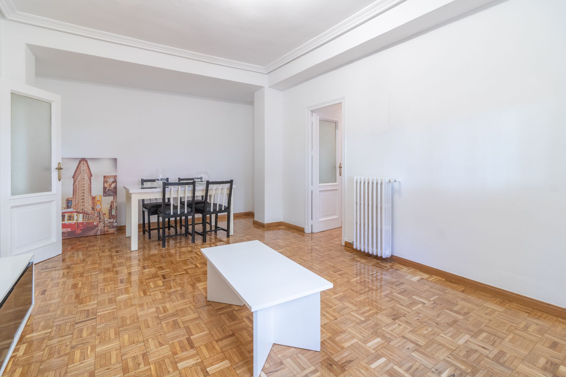 Dining room of Flat to rent in  Madrid Capital  with Heating and Furnished