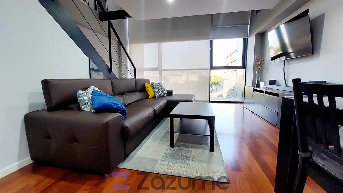 Living room of Lofts for rent in San Sebastián de los Reyes  with Air Conditioner, Heating and Parquet flooring