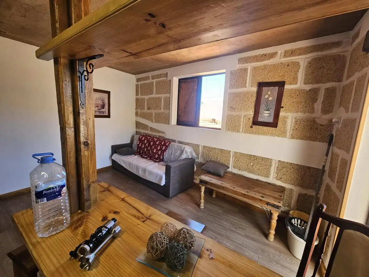 Sala de estar de Finca rústica de alquiler en Granadilla de Abona con Terraza