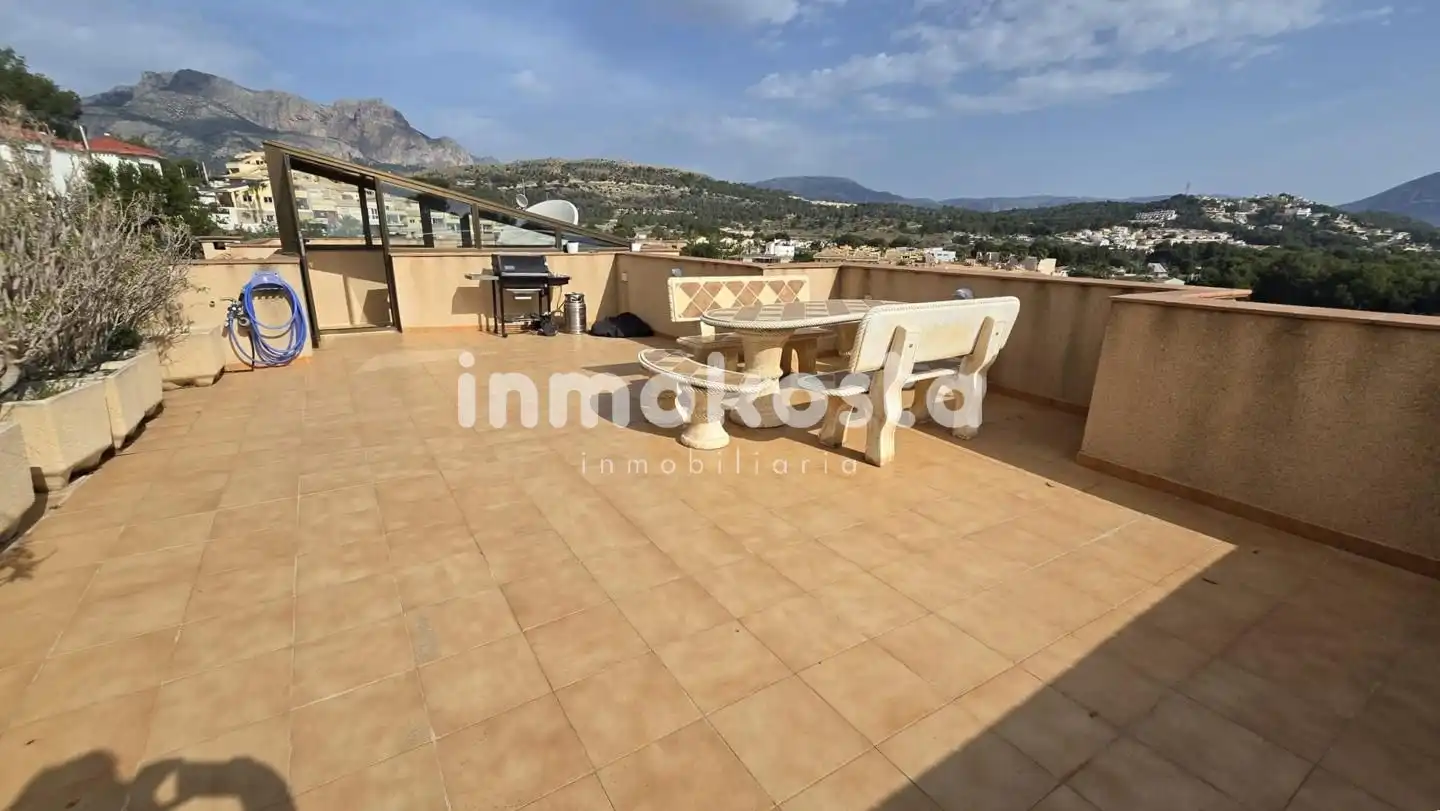 Terrace of Flat for rent in L'Alfàs del Pi  with Air Conditioner, Terrace and Furnished