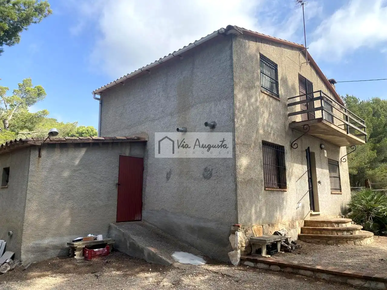 Vista exterior de Finca rústica en venta en Vandellòs i l'Hospitalet de l'Infant con Terraza, Trastero y Piscina
