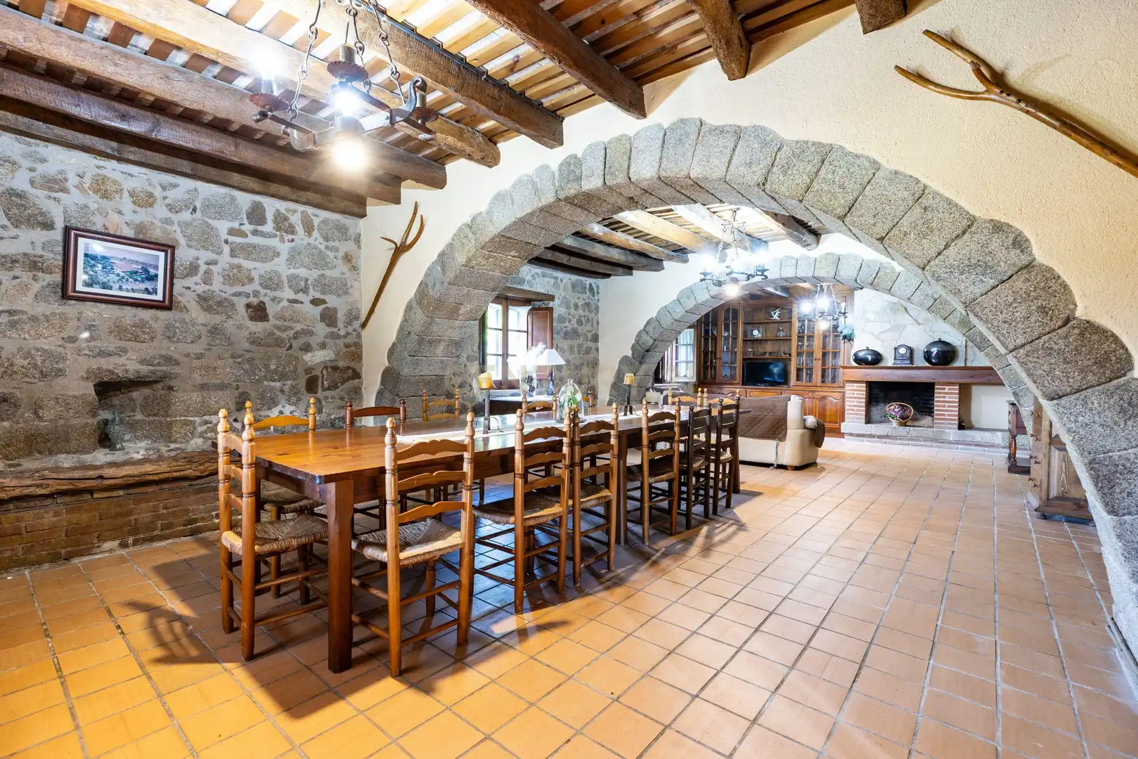 Dining room of Country homes for sale in Llagostera, Girona