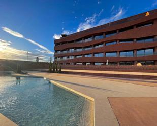 Vista exterior de Estudi en venda en  Murcia Capital amb Aire condicionat, Terrassa i Piscina