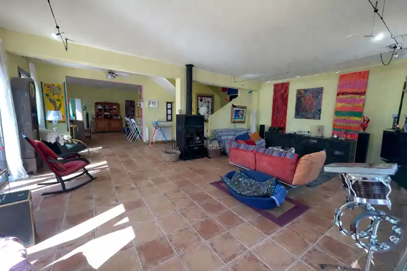 Sala d'estar de Casa o xalet en venda en Porreres amb Calefacció, Jardí privat i Terrassa