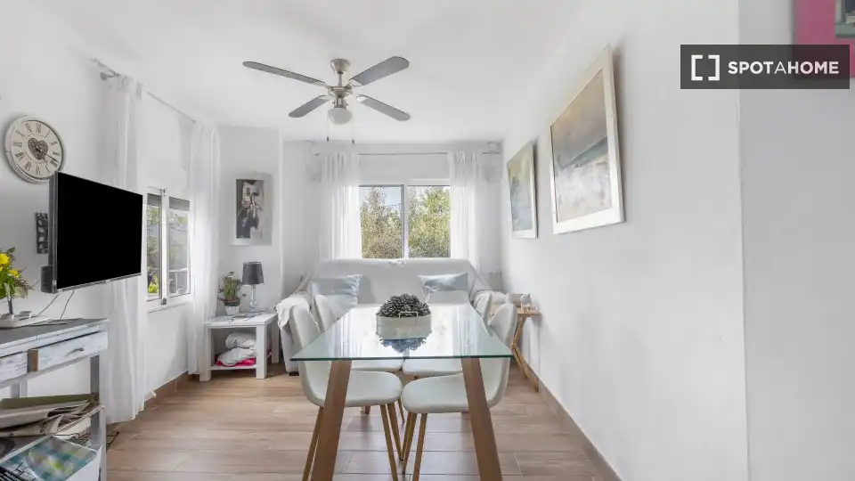 Dining room of Apartments for share in Muro de Alcoy  with Air Conditioner, Terrace and Furnished
