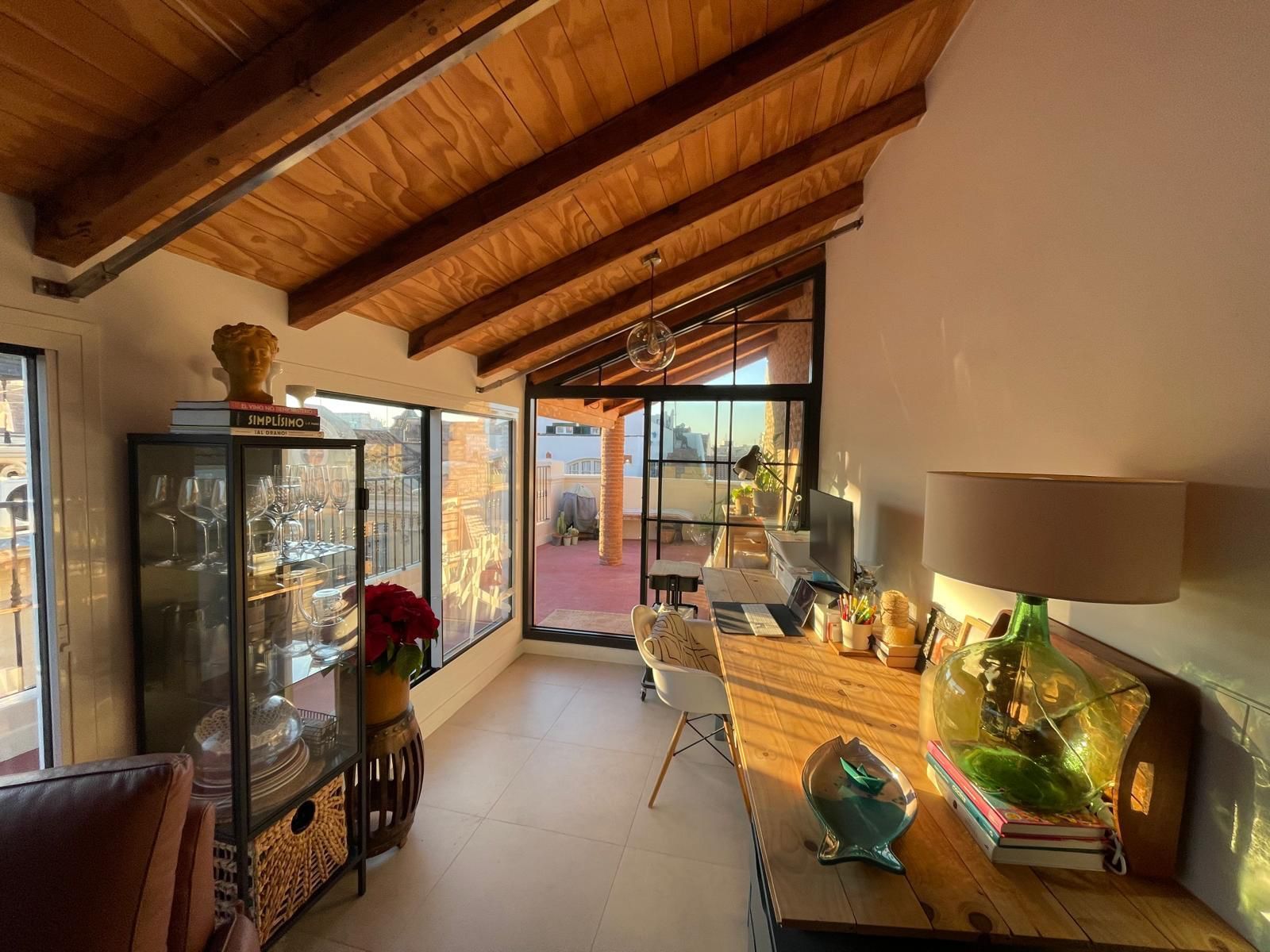 Living room of Attic for rent in Málaga Capital  with Air Conditioner, Heating and Terrace