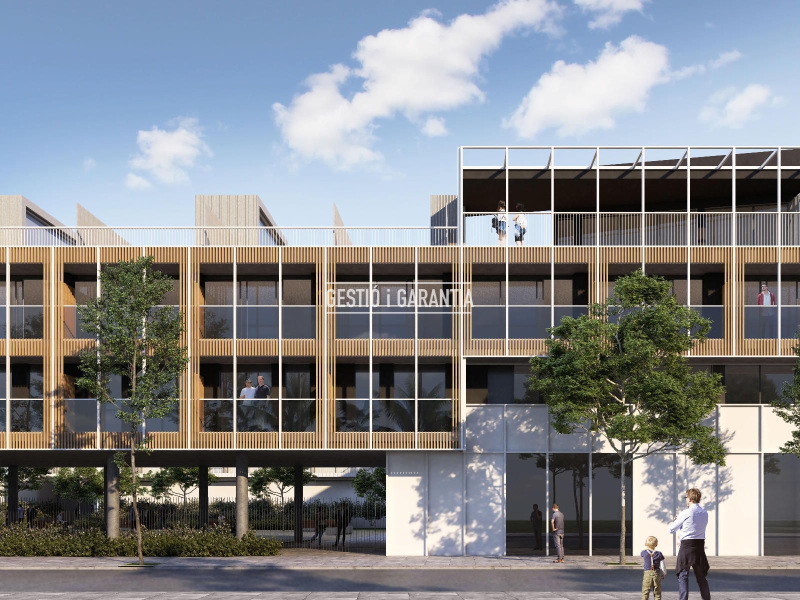 Vista exterior de Pis en venda en Badalona amb Terrassa