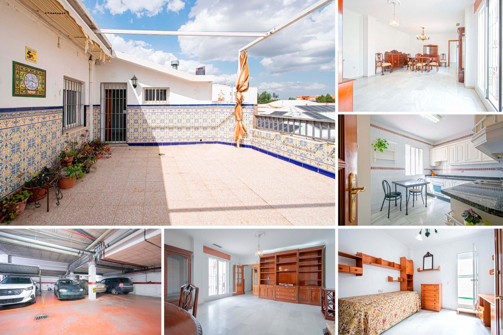 Exterior view of Flat for sale in  Sevilla Capital  with Air Conditioner, Terrace and Storage room
