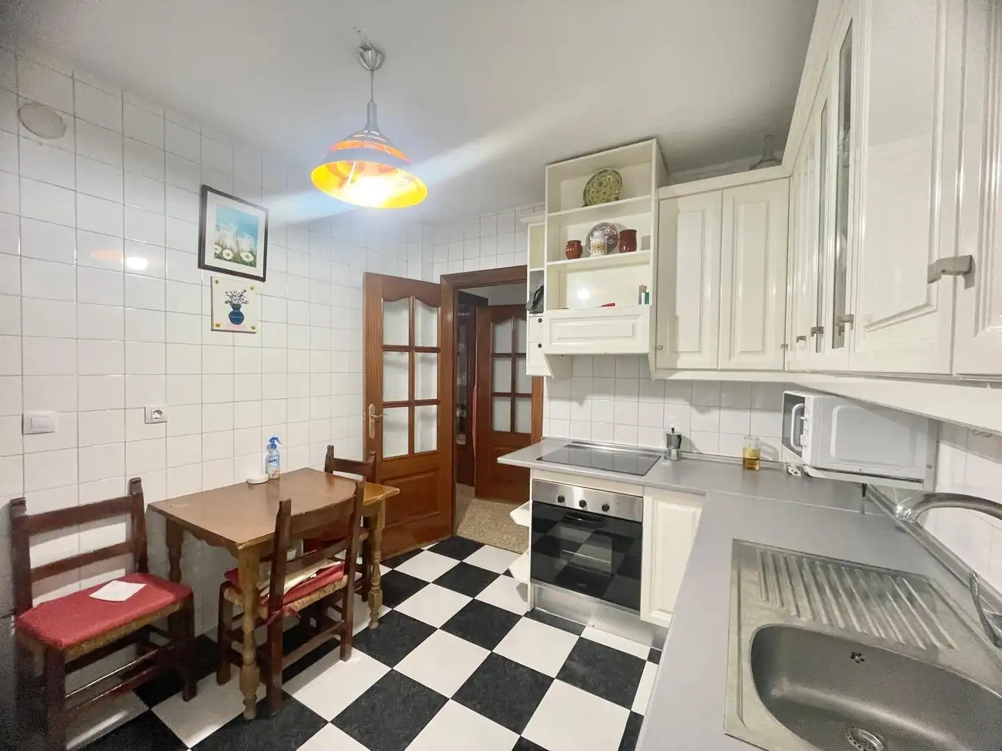 Kitchen of Flat for rent in Granada  with Furnished and Balcony
