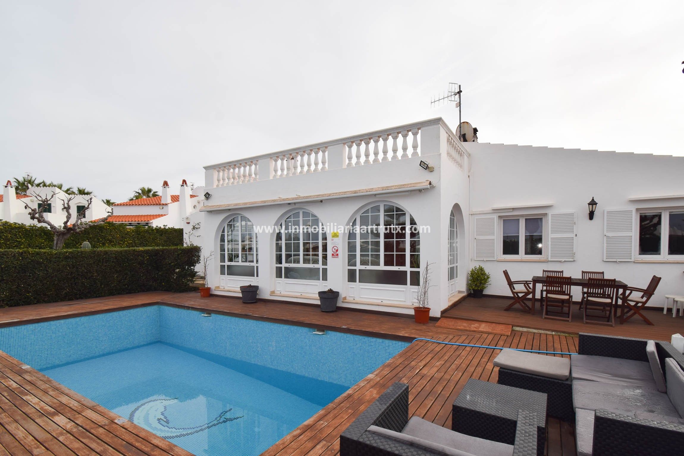 Vista exterior de Casa o chalet en venta en Ciutadella de Menorca con Aire acondicionado, Jardín privado y Terraza