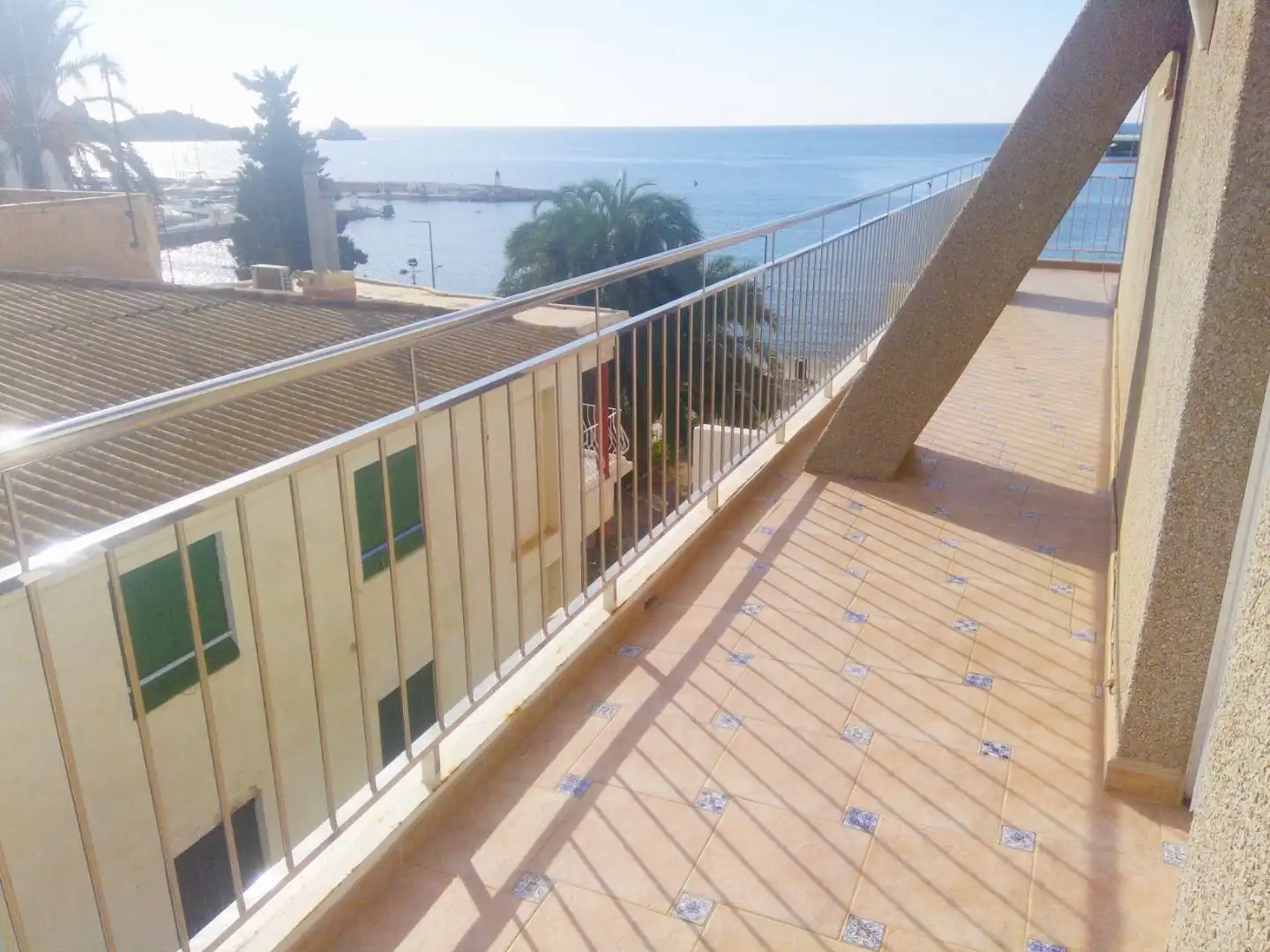Terraza de Piso de alquiler en Águilas con Terraza, Amueblado y Horno